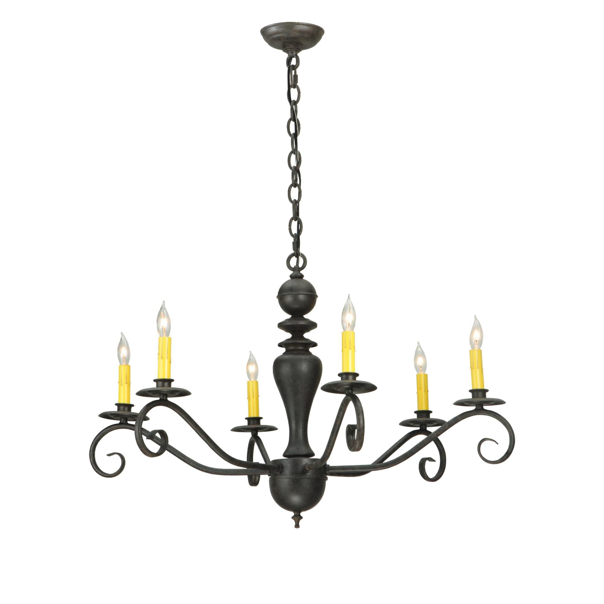 Emory 33 Inch 6 Light Chandelier