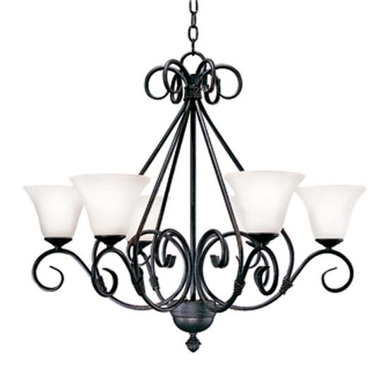 Olivia 30 Inch 6 Light Chandelier