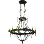 Stag 66 Inch 12 Light Chandelier