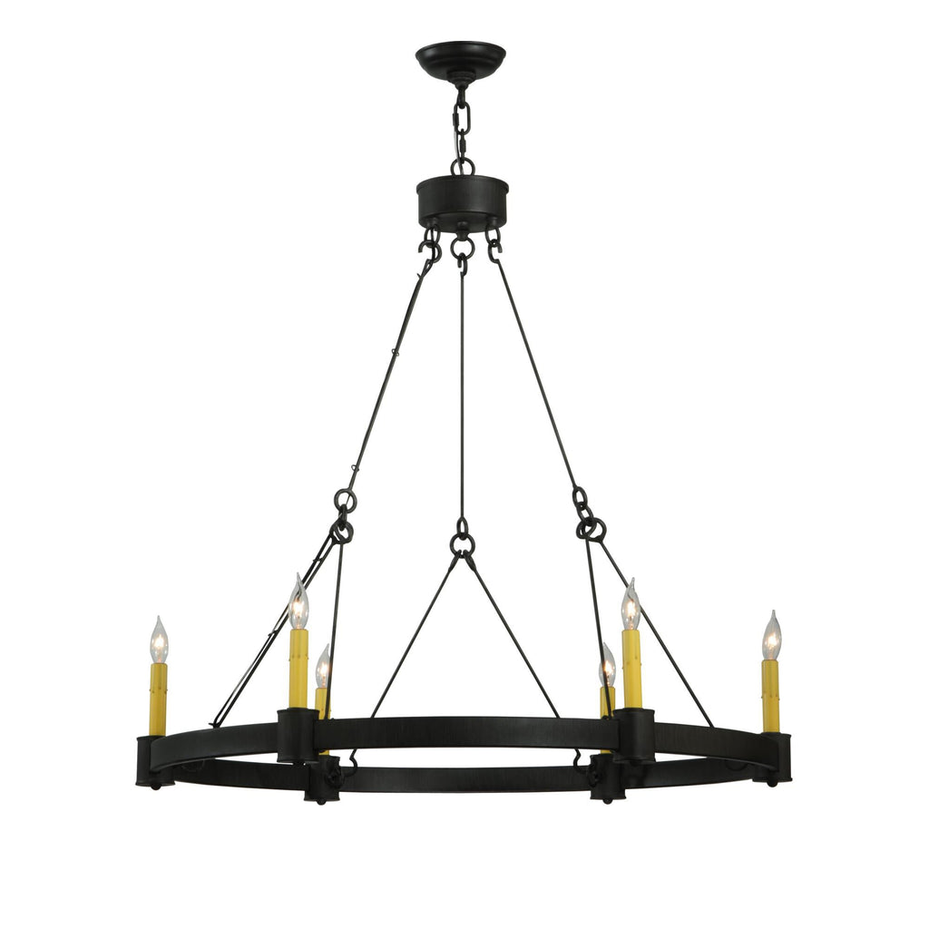 Kenosha 35 Inch 6 Light Chandelier
