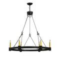 Kenosha 35 Inch 6 Light Chandelier