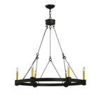 Kenosha 35 Inch 6 Light Chandelier