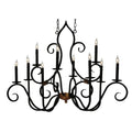 Clifton 43 Inch 10 Light Chandelier