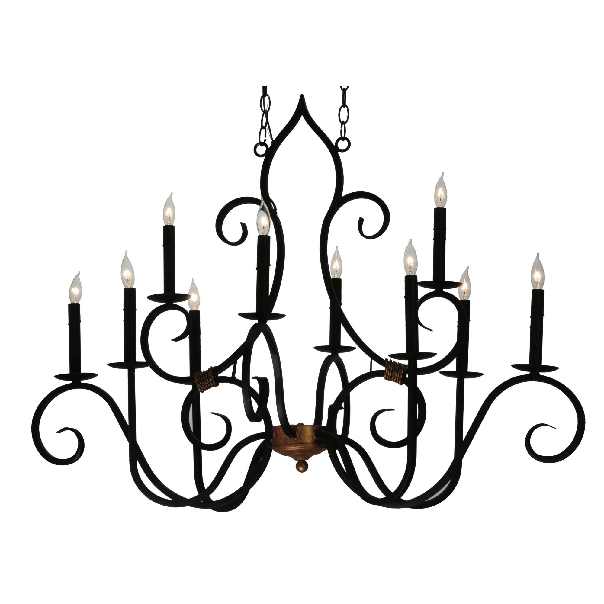 Clifton 43 Inch 10 Light Chandelier