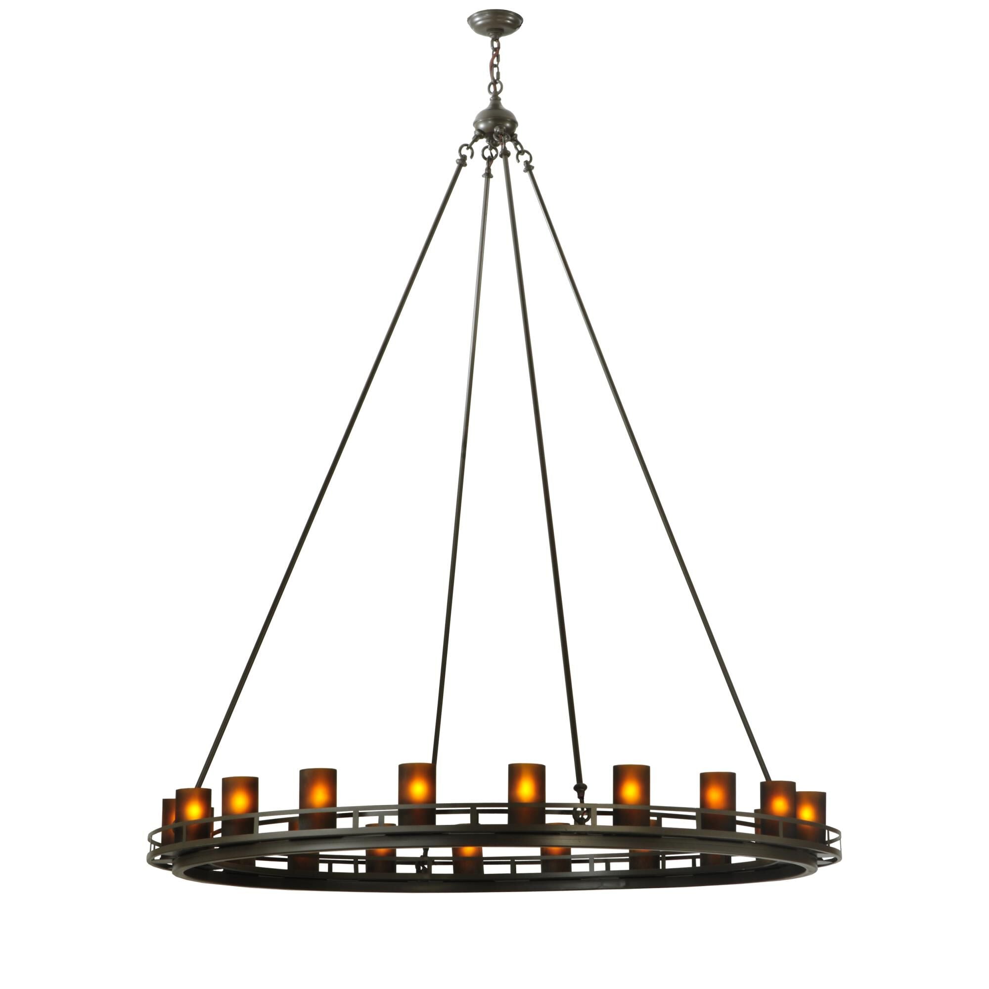 Ring 60 Inch 20 Light Chandelier