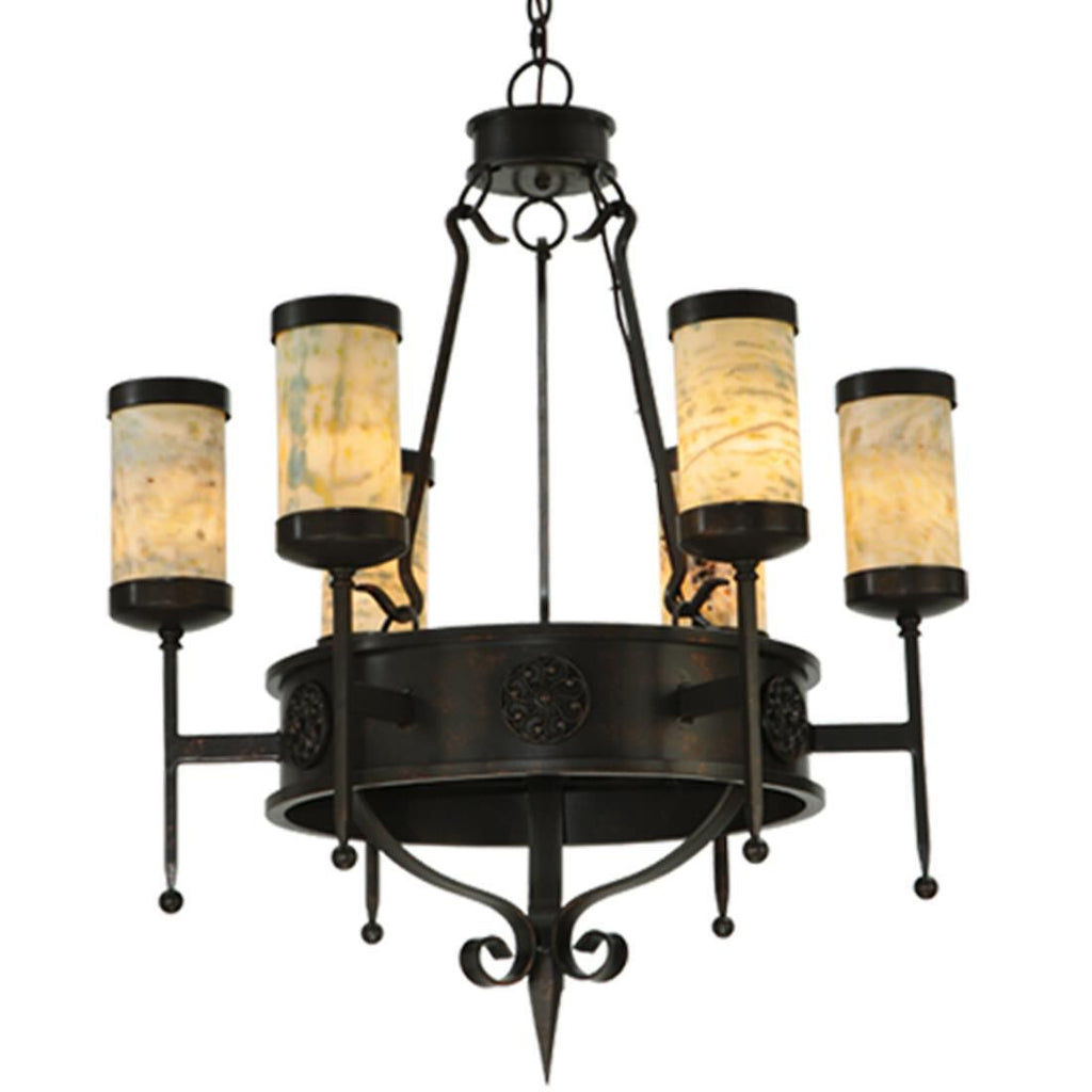 Lorenzo 30 Inch 6 Light Chandelier
