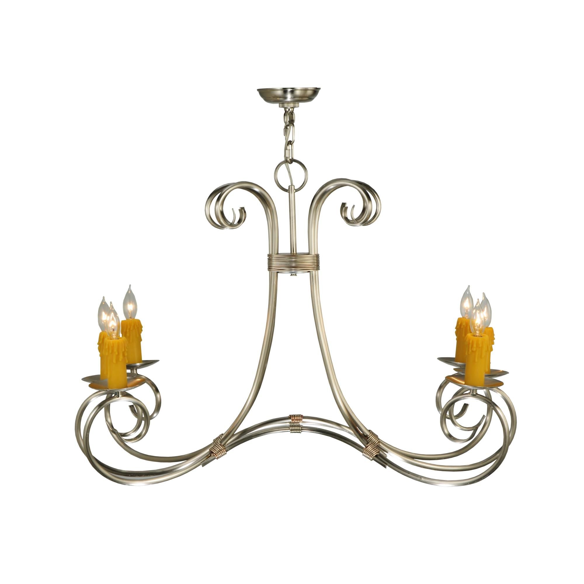 Elon 34 Inch 6 Light Chandelier
