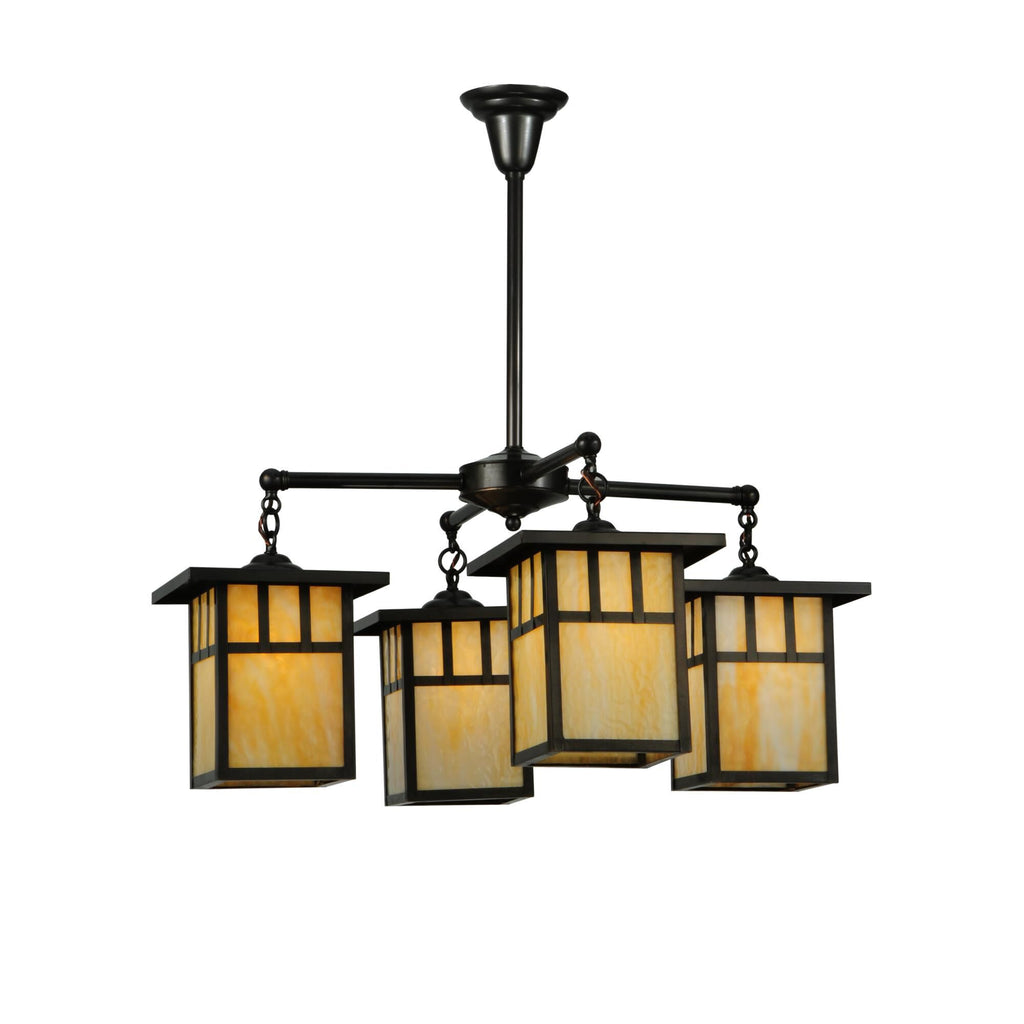 Hyde Park Double Bar Mission 31 Inch 4 Light Chandelier