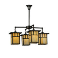 Hyde Park Double Bar Mission 31 Inch 4 Light Chandelier