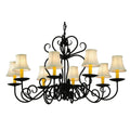Corrina 36 Inch 8 Light Chandelier
