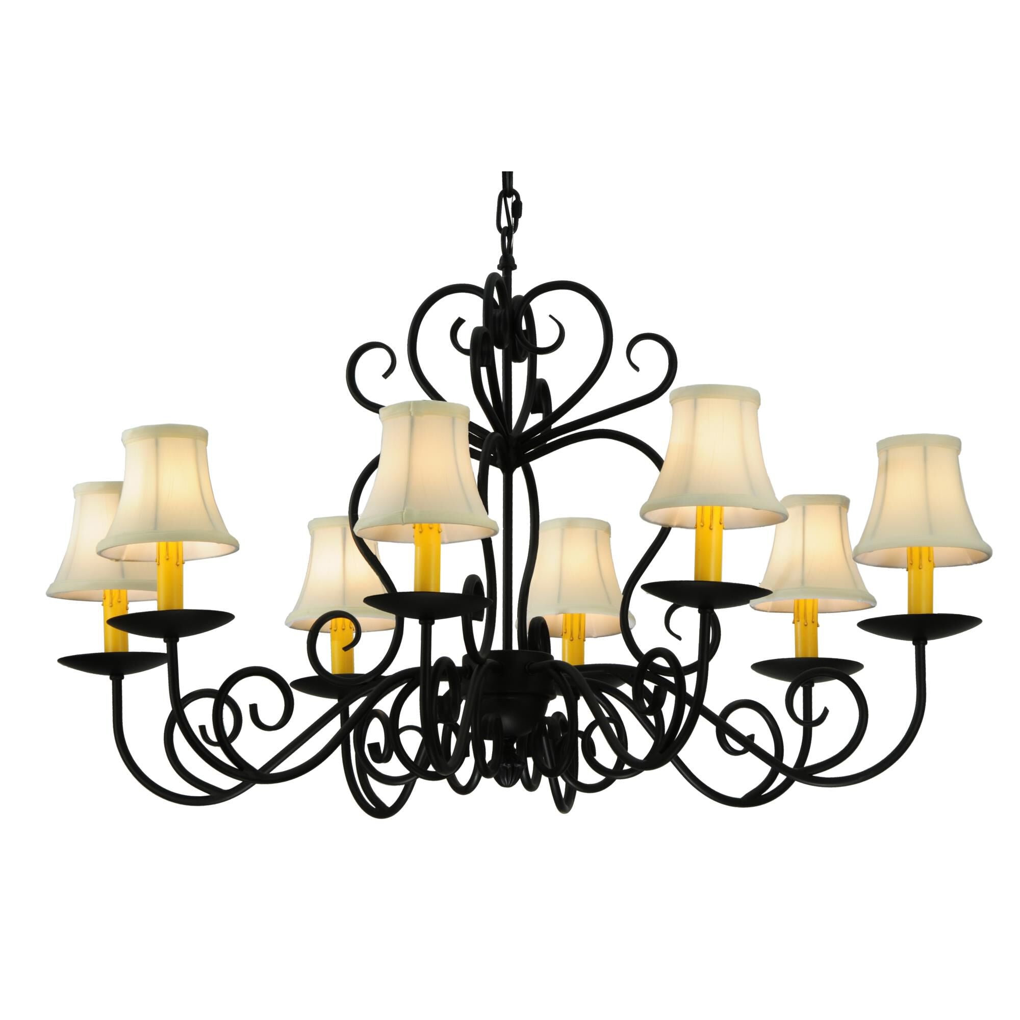 Corrina 36 Inch 8 Light Chandelier