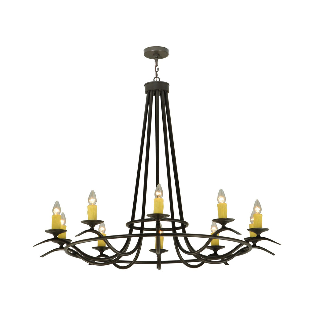 Octavia 58 Inch 10 Light Chandelier