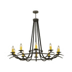 Octavia 58 Inch 10 Light Chandelier