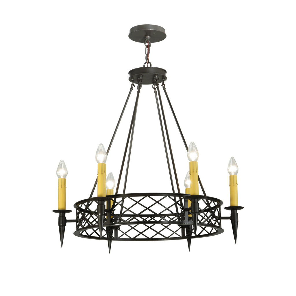 Top Ridge 33 Inch 6 Light Chandelier