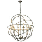 36 Inch 12 Light Chandelier