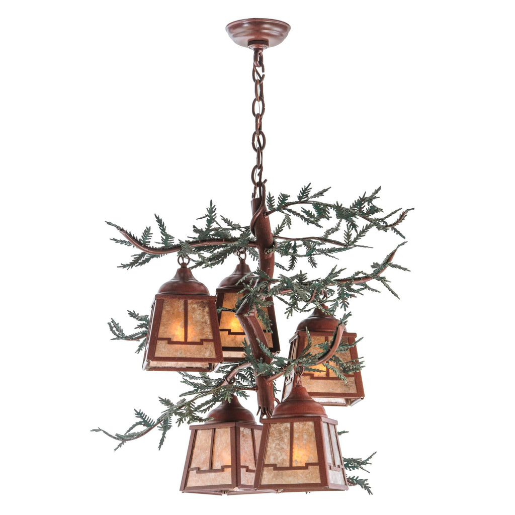 28 Inch 5 Light Chandelier