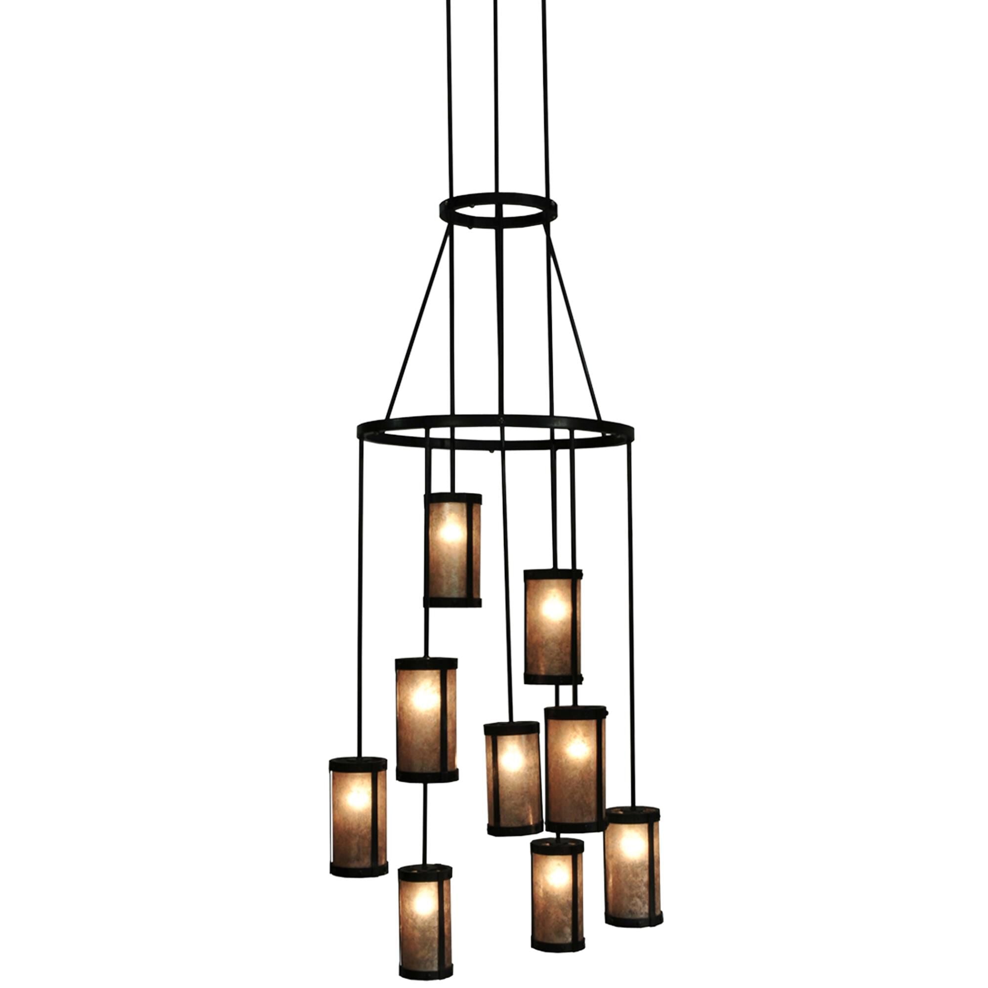 35 Inch 9 Light Chandelier