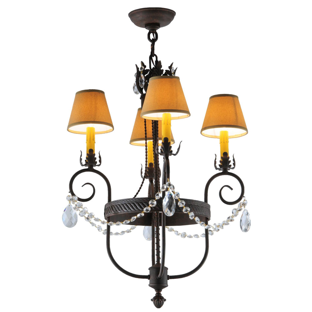 19 Inch 4 Light Mini Chandelier