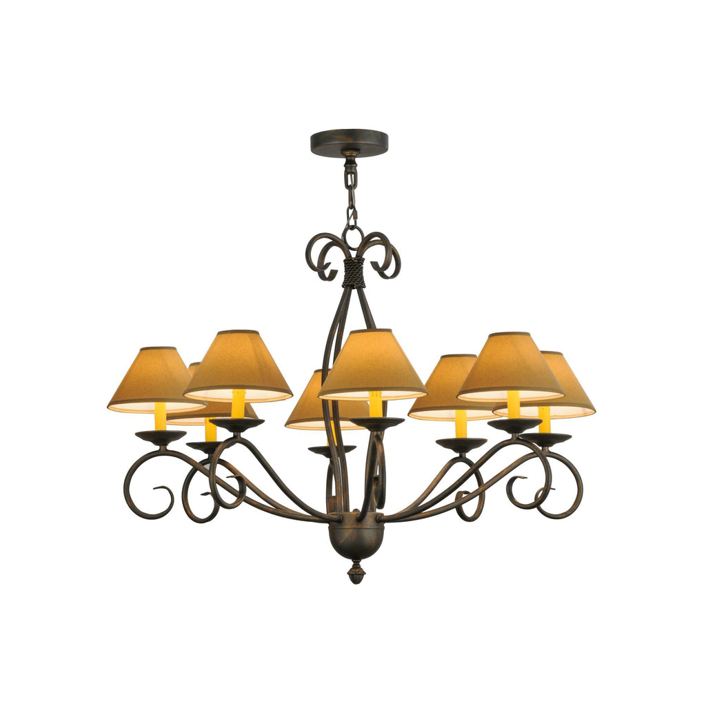 40 Inch 8 Light Chandelier