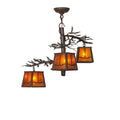 28 Inch 3 Light Chandelier