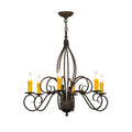 28 Inch 6 Light Chandelier