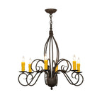 28 Inch 6 Light Chandelier