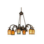 28 Inch 6 Light Chandelier