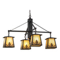 38 Inch 4 Light Chandelier