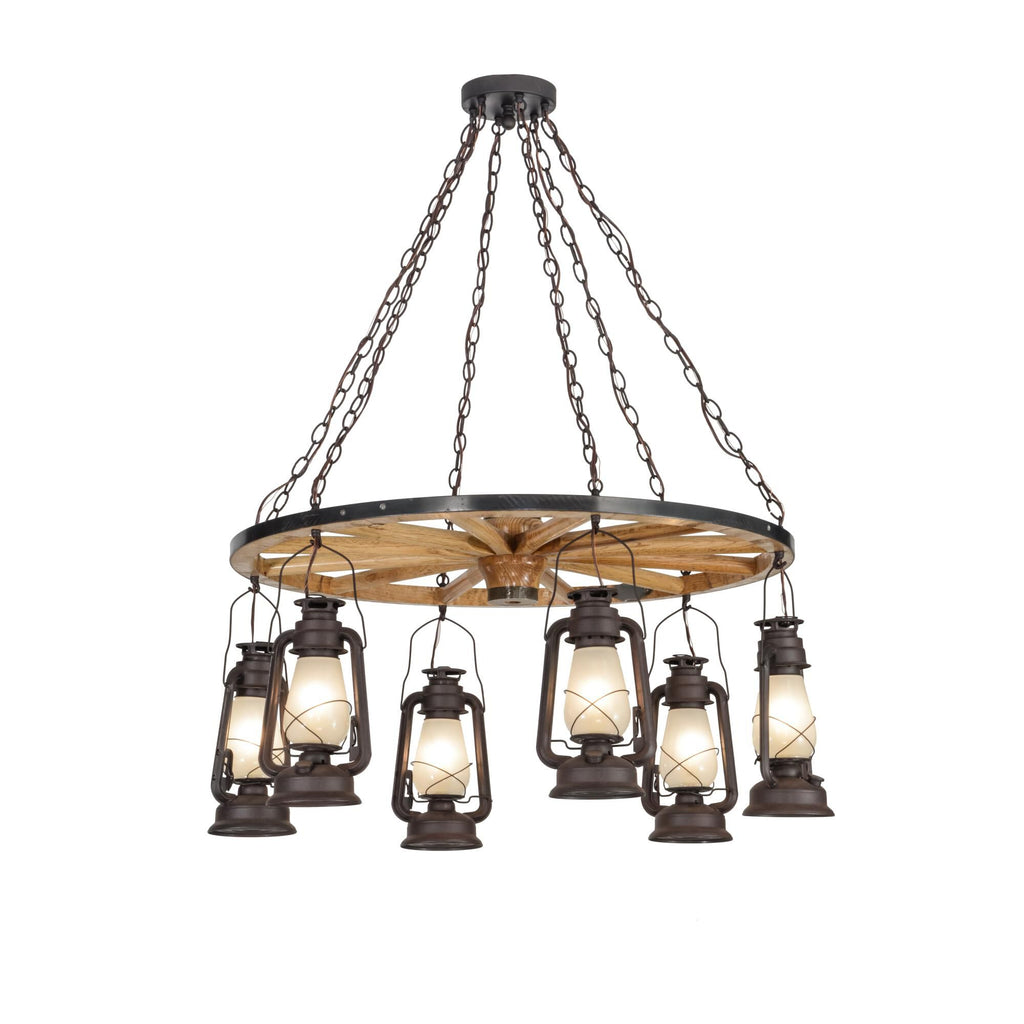 40 Inch 6 Light Chandelier