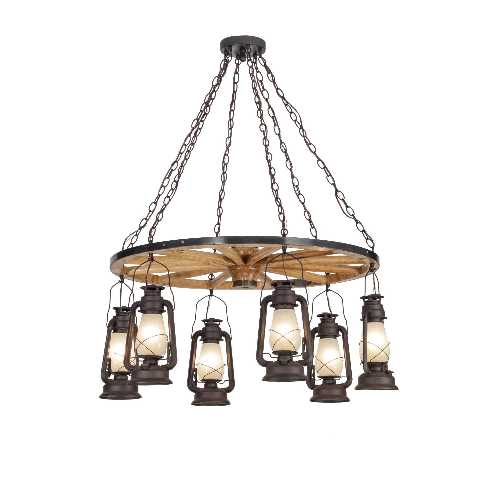 40 Inch 6 Light Chandelier