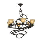 29 Inch 6 Light Chandelier