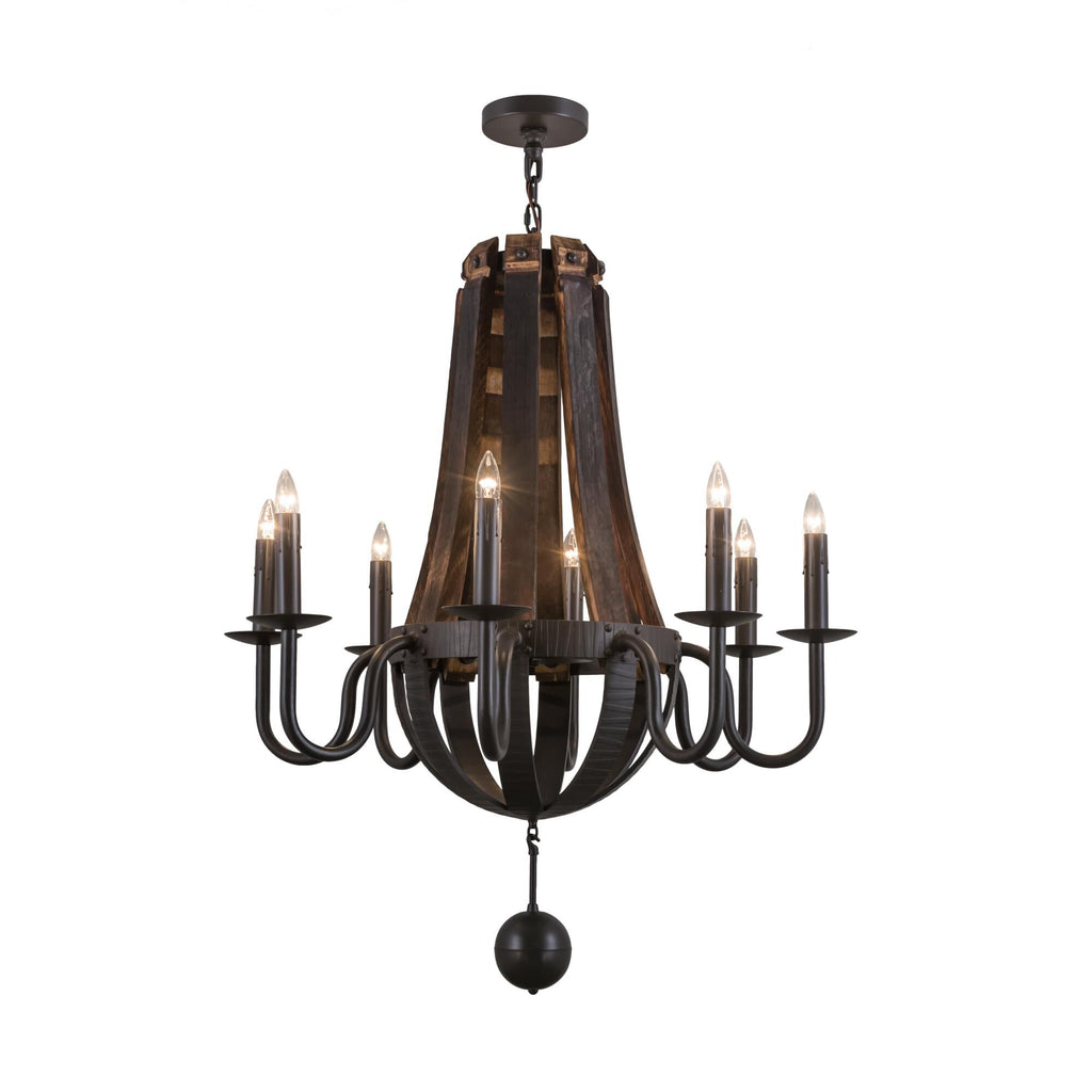 36 Inch 8 Light Chandelier