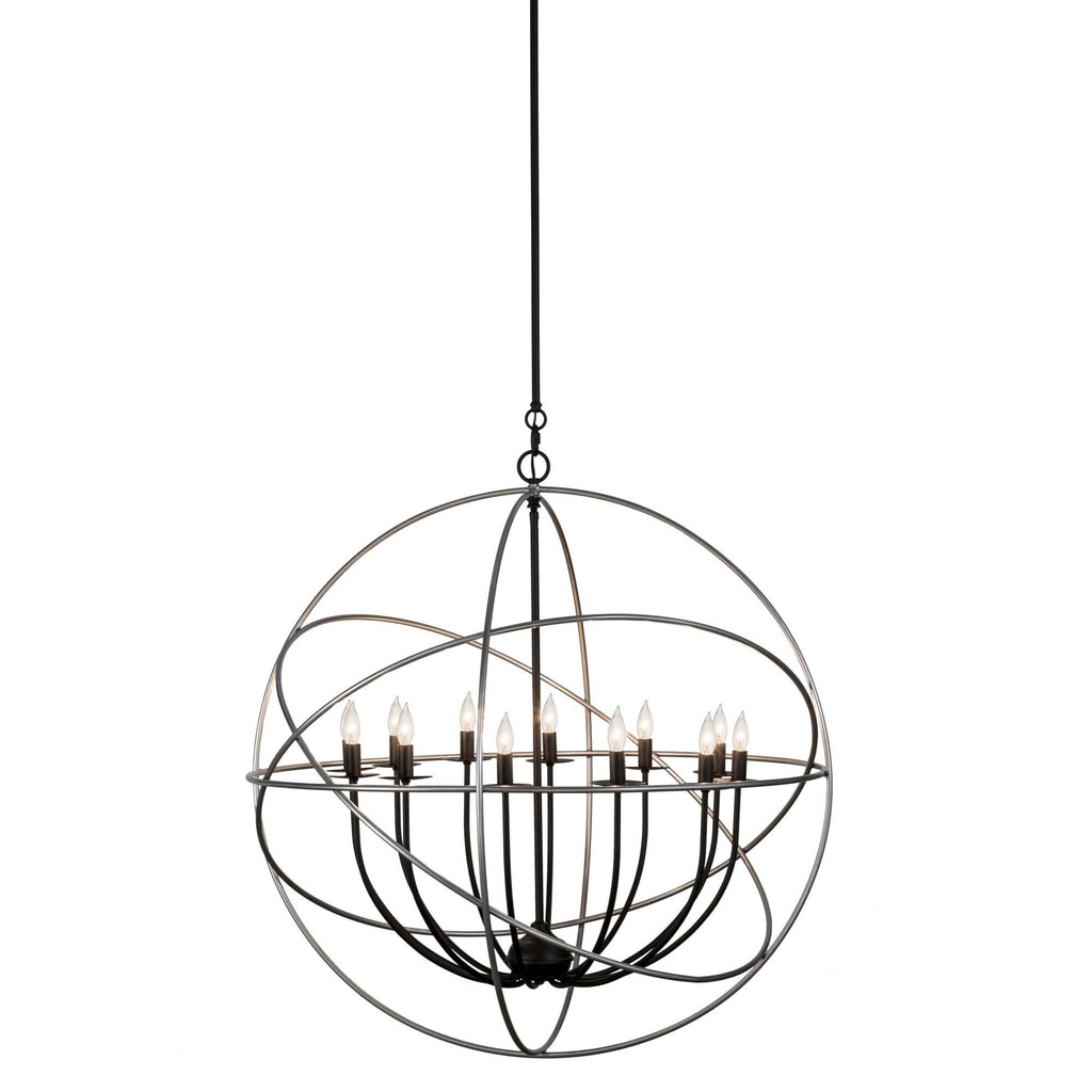 36 Inch 12 Light Chandelier