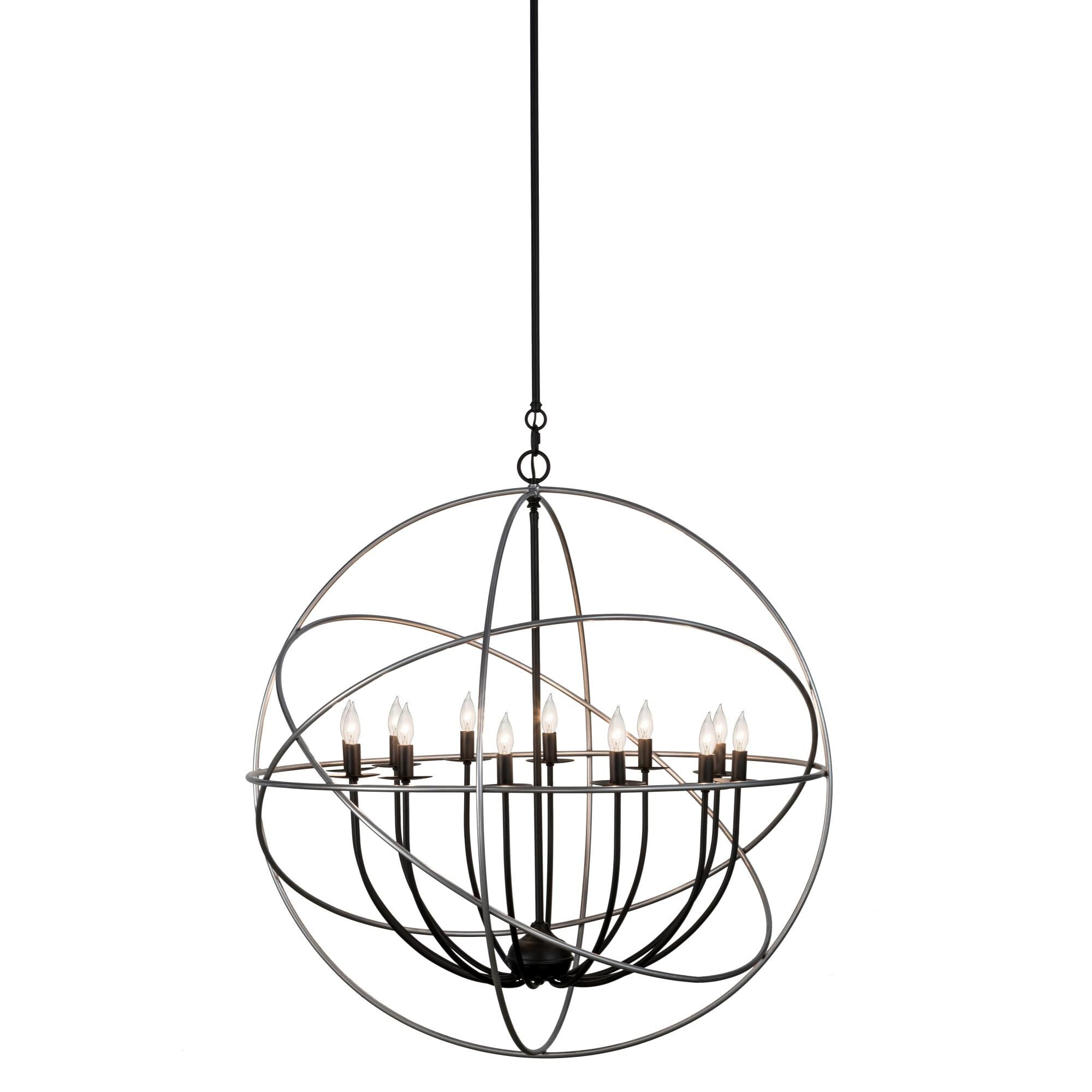 36 Inch 12 Light Chandelier