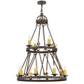 36 Inch 12 Light Chandelier