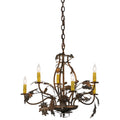 28 Inch 6 Light Chandelier