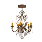 25 Inch 5 Light Chandelier