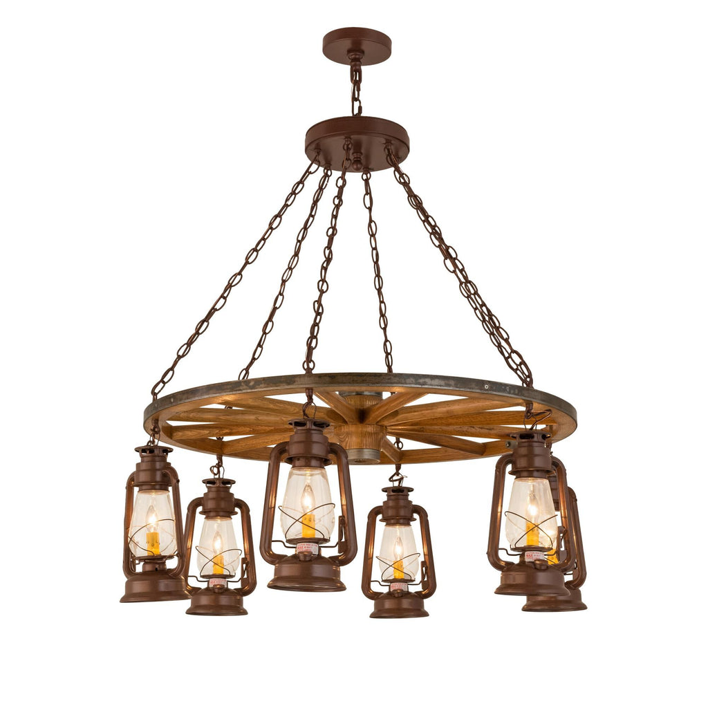 40 Inch 6 Light Chandelier