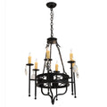 24 Inch 6 Light Chandelier