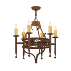 24 Inch 6 Light Chandelier