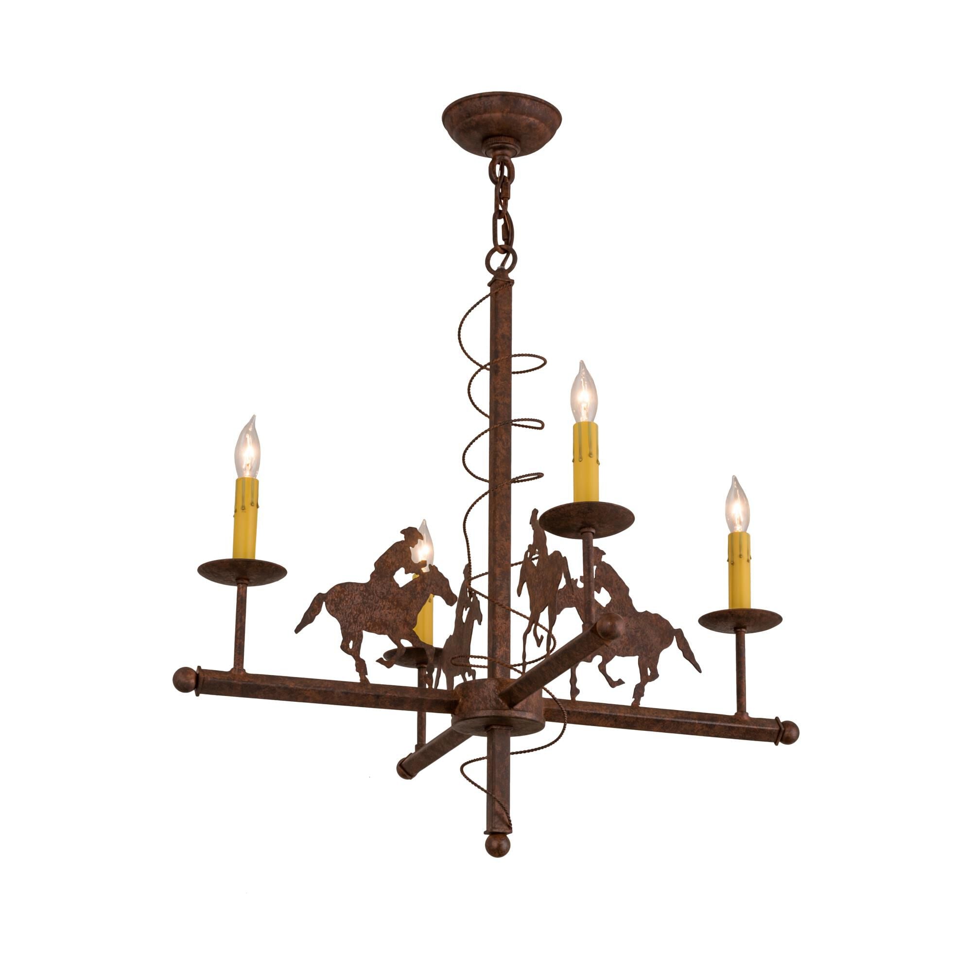 26 Inch 4 Light Chandelier