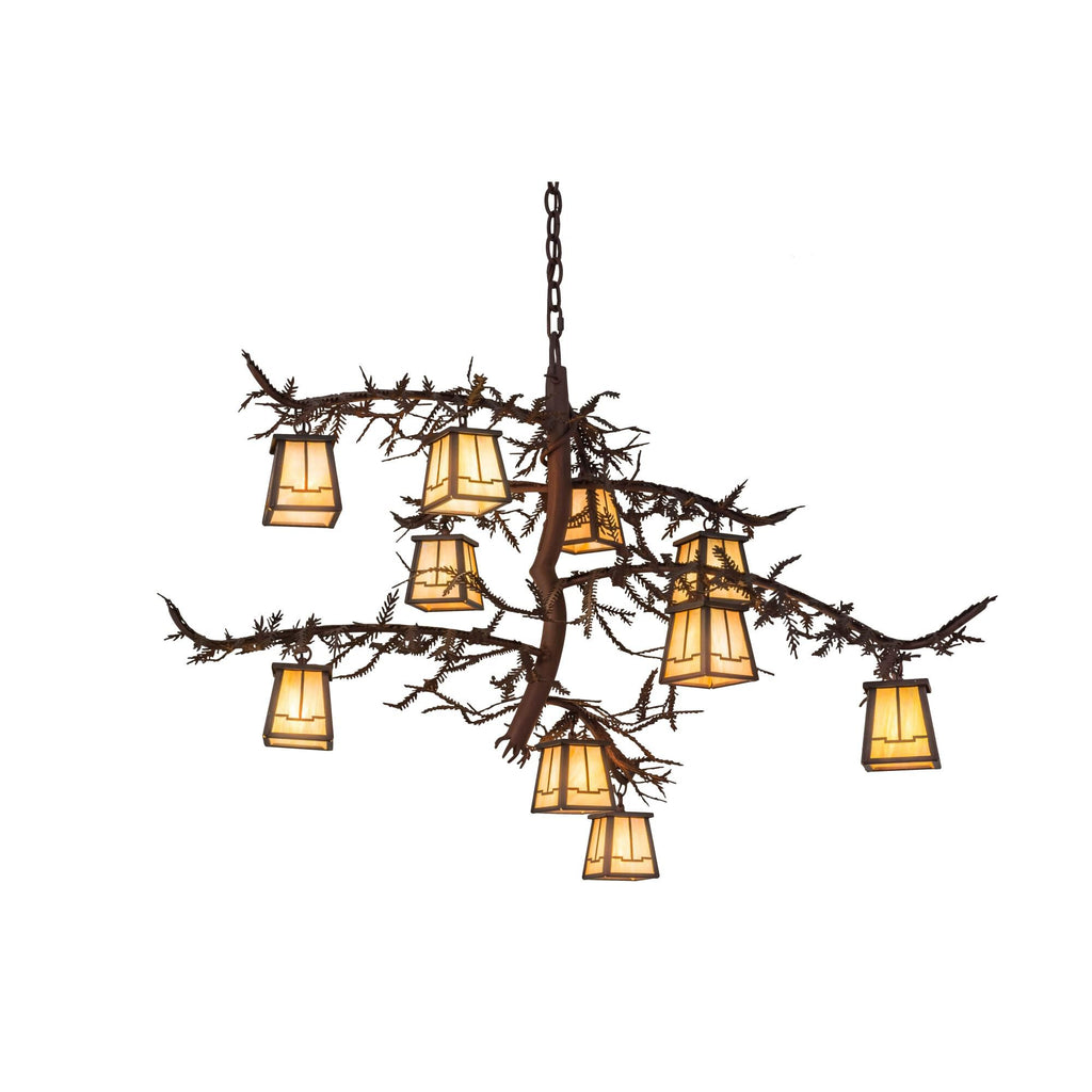 39 Inch 10 Light Chandelier
