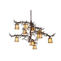 39 Inch 10 Light Chandelier