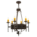 30 Inch 6 Light Chandelier