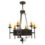 30 Inch 6 Light Chandelier