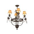 25 Inch 4 Light Chandelier