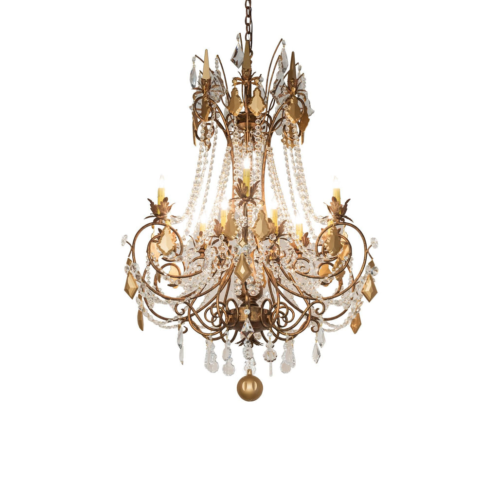 38 Inch 12 Light Chandelier