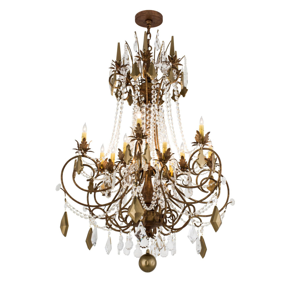 38 Inch 12 Light Chandelier