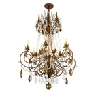 38 Inch 12 Light Chandelier