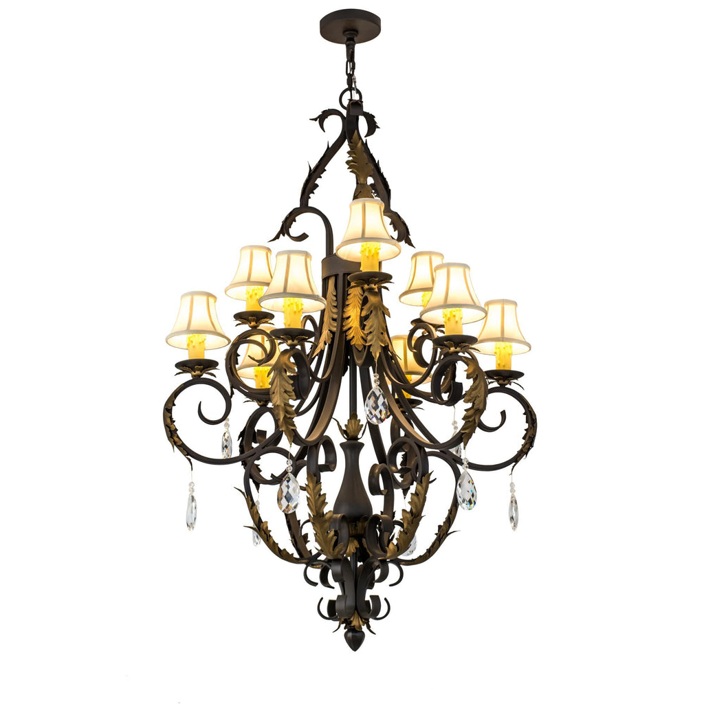 36 Inch 9 Light Chandelier